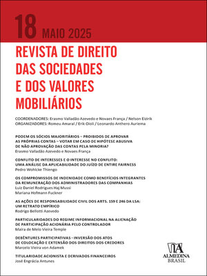 cover image of Revista de direito das sociedades e dos valores mobiliários--Volume 18